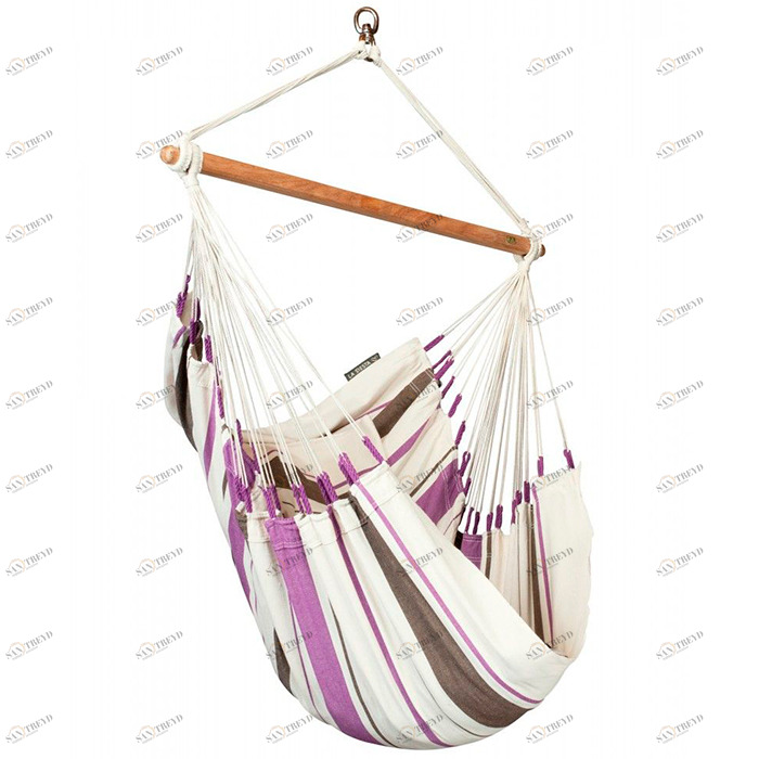 Подвесной гамак одноместный фиолетовый Caribena purple IMPEX  132313 Белый;фиолетовый 
