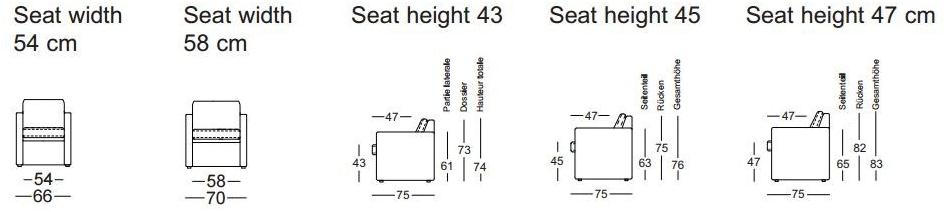 Rolf Benz Кожаное кресло с подлокотниками Rolf benz 011 ego sun-id-1511913 - Вид №3