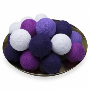 Тайская гирлянда фиолетовая от розетки THAI DREAM LIGHTS CO  281670 Белый;фиолетовый