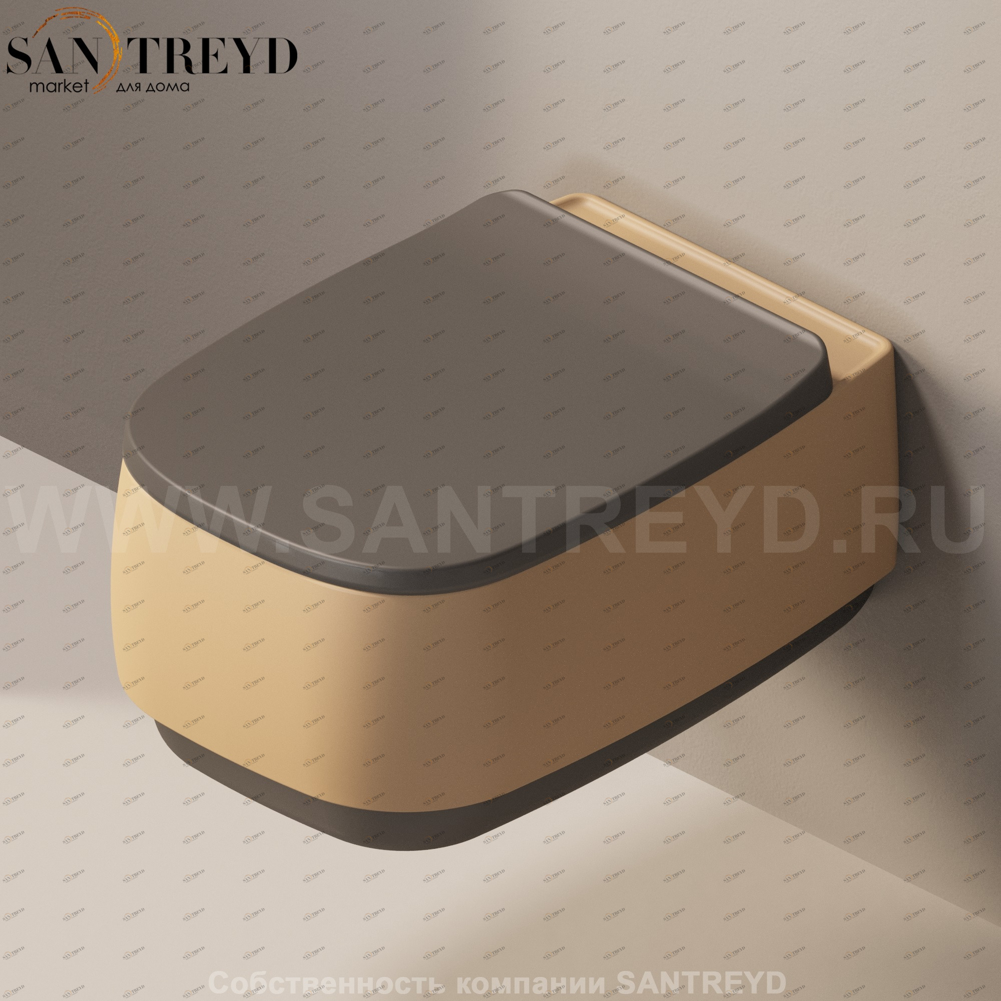 FG118G9004SP Подвесной унитаз настенный Коричневый Ceramica Flaminia Flag Италия