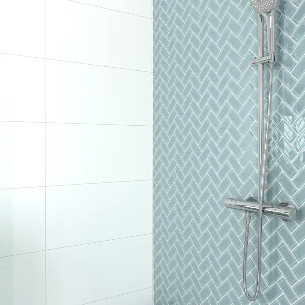 Фарфоровая мозаика ARTENS Metro в бирюзовом цвете для интерьера 82661956 STLM-0033161 - Вид №8