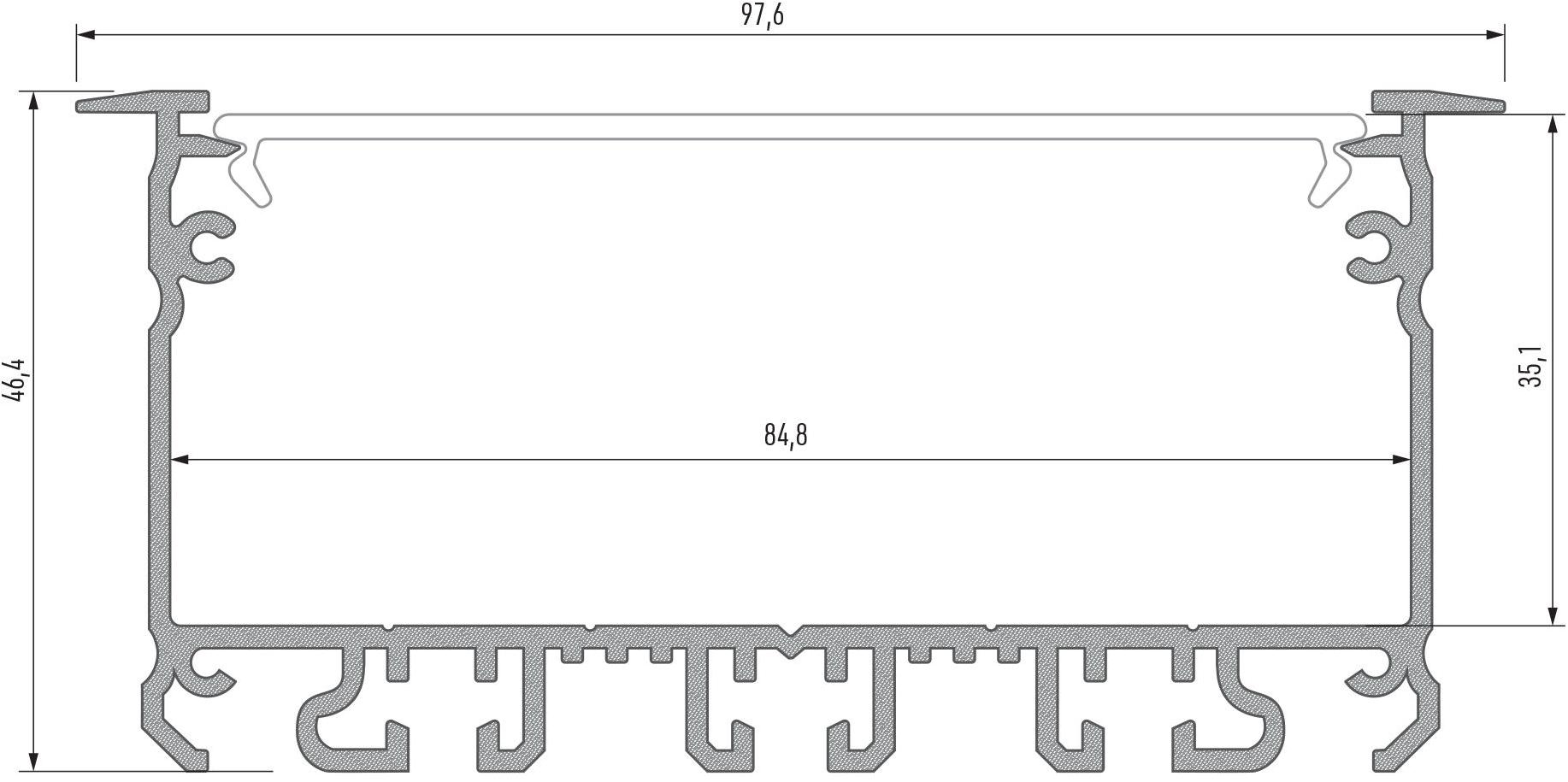 Lumines Lighting Линейный световой профиль для светодиодных модулей  10-0214-10  - Вид №4