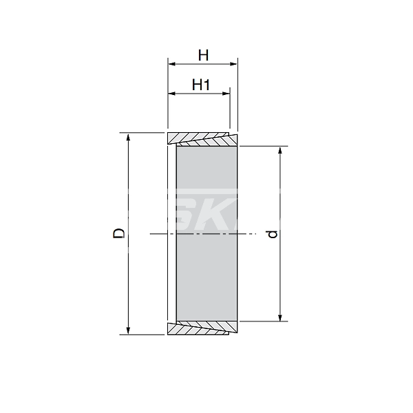 IS3575 Зажимная втулка KLNN035 (PHF FX30-35x40) ISKRA  - Вид №1