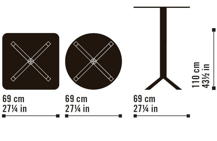 Высокий круглый стол Very Wood сковорода ARCH-00064636 - Вид №2