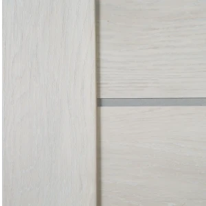 Дверь межкомнатная глухая с замком в комплекте Квадро 80x200 см ПВХ цвет шале капучино