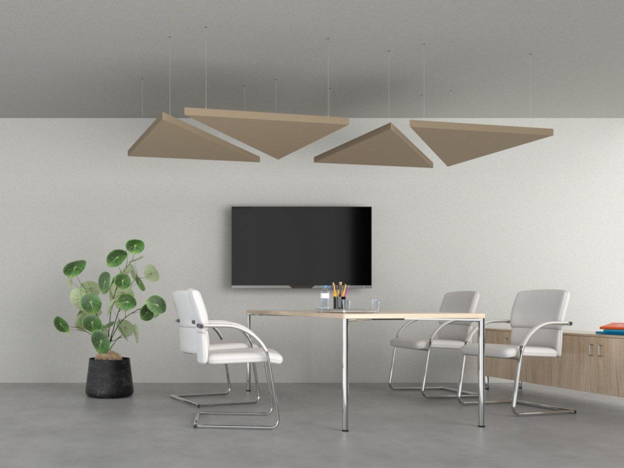 Подвесная акустическая панель / подвесной светильник Caruso Acoustic SAIL ARCH-00075510 - Вид №1