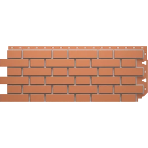 Фасадная панель Dacha Кирпич гладкий красный 0.46 м²