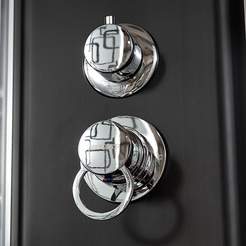 ЕМ1510 LED с гм. Душевая кабина DETO Серия EM BМ1590 N LED BLACK - Вид №15