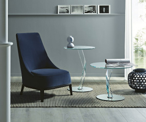 Круглый Хрустальный журнальный столик