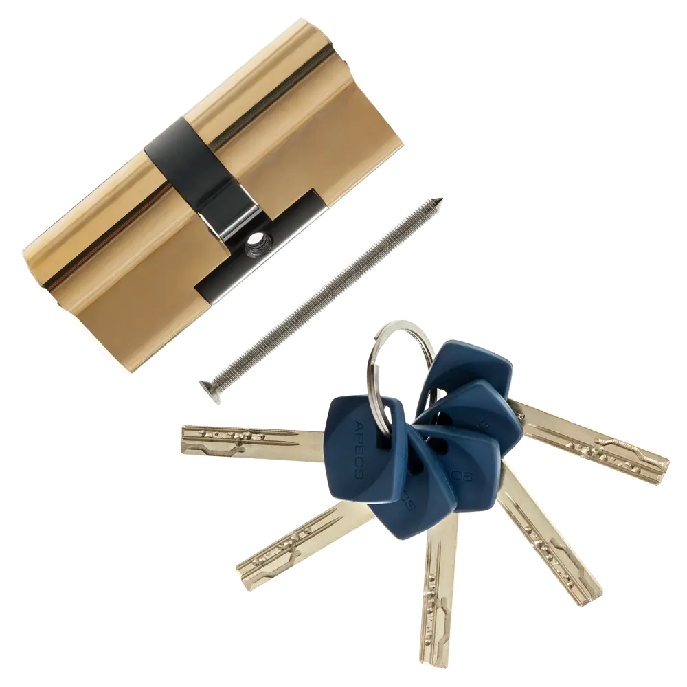 Цилиндр Apecs Premier XR-70-G, 35x35 мм, ключ/ключ, цвет золото ЦИЛИНДР APECS PREMIER XR-70-G КЛЮЧ-КЛЮЧ STLM-2178275 - Вид №1