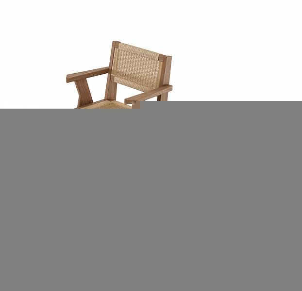 KARPENTER Детский стульчик из тика и веревки с подлокотниками Tribute Tb10-t - Вид №1