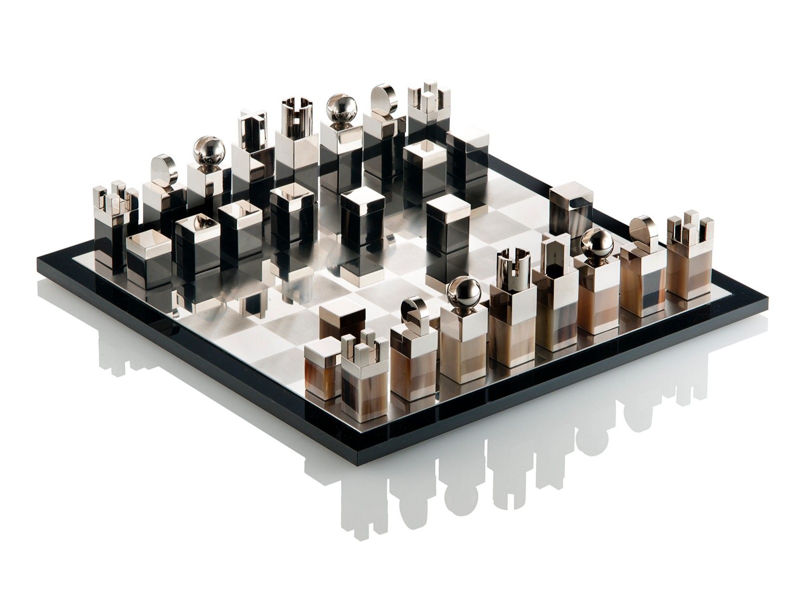 Зазор из зеркального стекла, латуни и рога ARCAHORN Shine ARCH-00014530 - Вид №1