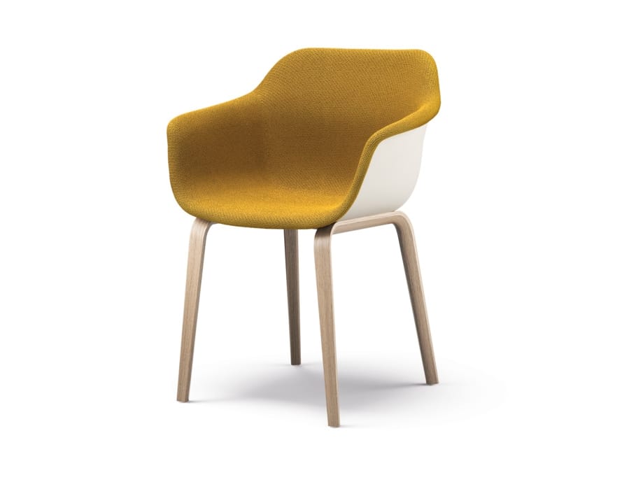 Мягкий тканевый стул с подлокотниками Brunner crona ARCH-00151614