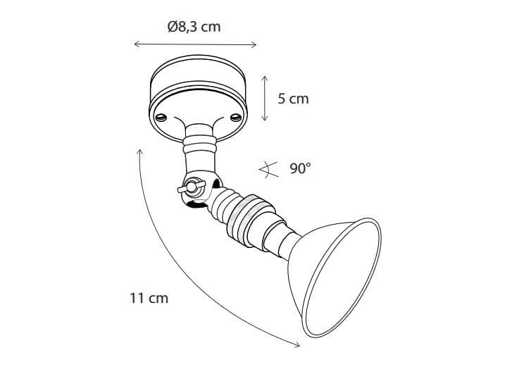 Поворотный латунный прожектор Authentage Lighting Marron ARCH-00000342