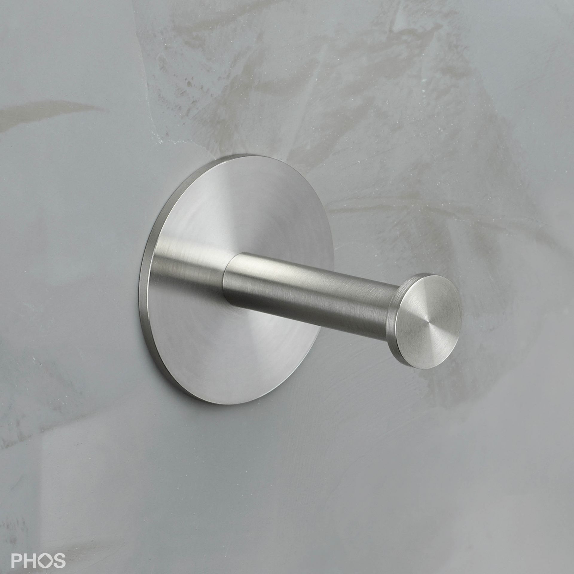 HA2-R55S-B Крючок для полотенец, ø12 мм, длина 6 см, с розеткой PHOS 