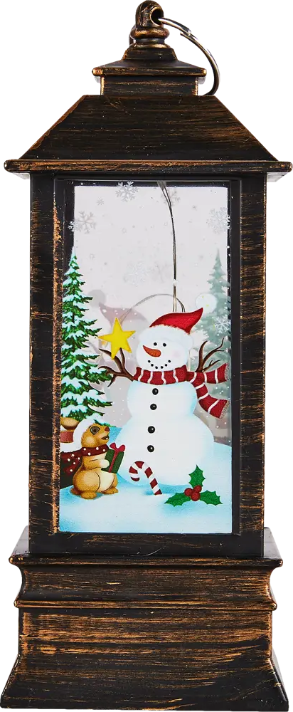 88943015 Фигура светодиодная Фонарь для дома 1 светодиод 19 см цвет коричневый STLM-0957512