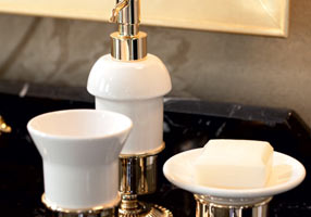 Gentry Home Настенный керамический подстаканник Sun Розовое золото GH101276 - Вид №1