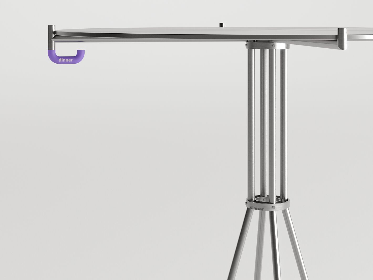 Круглый стальной журнальный столик DIZA OX THE TABLE ARCH-00130385 - Вид №1