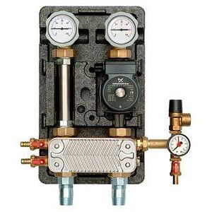 Насосная группа MEIBES UK 1" с насосом UPS 25-60 с теплообменником 36 пластин