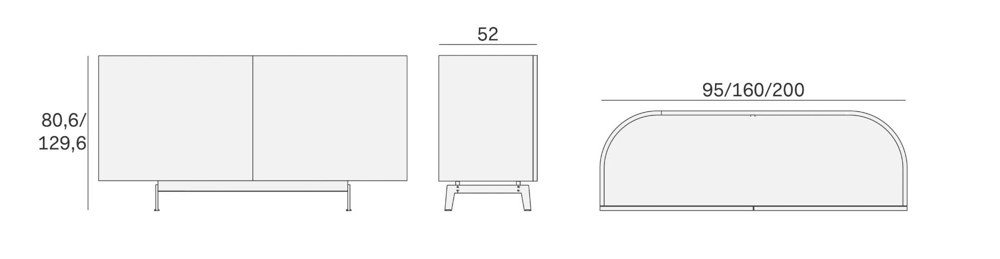 Деревянный шкаф с распашными дверями Novamobili BAY ARCH-00114115 - Вид №6