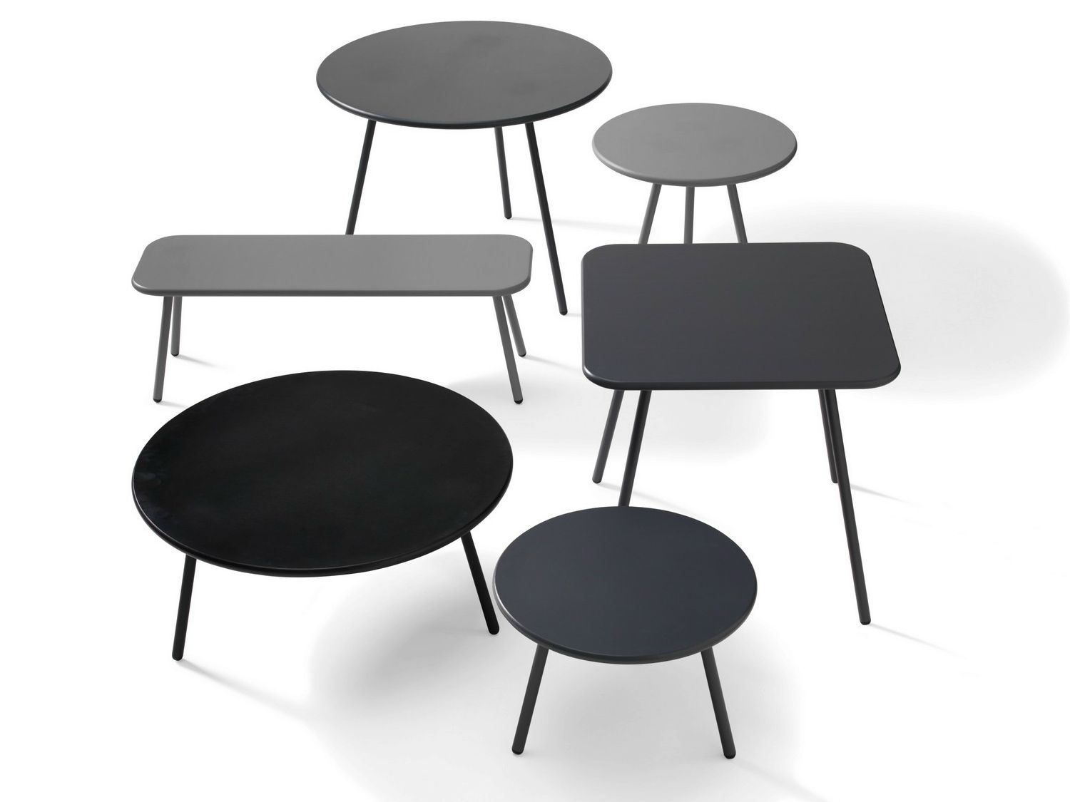 Стальной низкий складной журнальный столик Bla Station Kaffe ARCH-00034534 - Вид №3