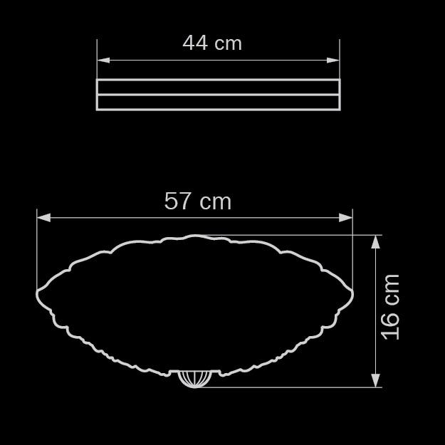 Потолочный светильник Lightstar Murano 603100 LIGHTSTAR ДИЗАЙНЕРСКИЕ, MURANO 073568 Белый;прозрачный  - Вид №1