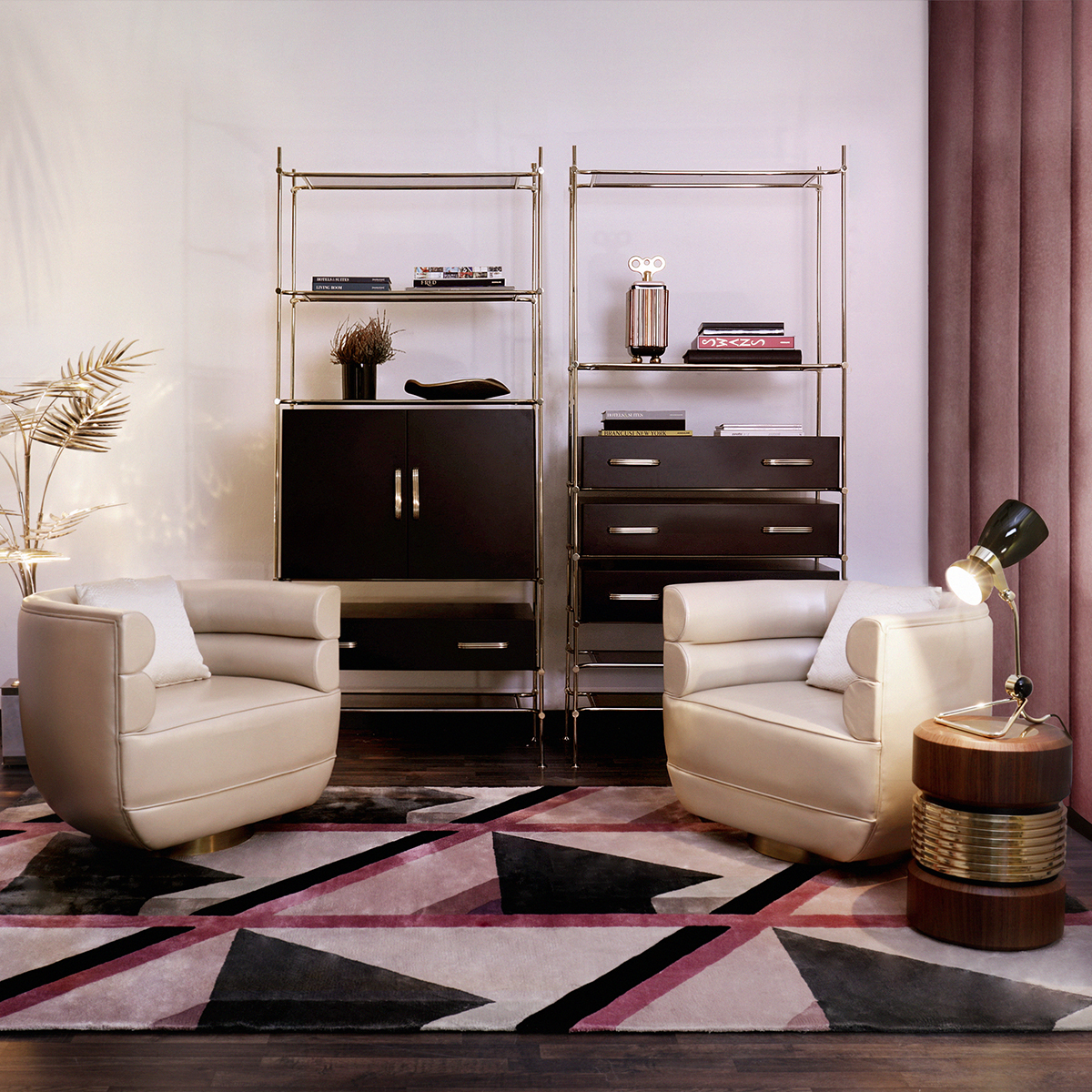 Кресла Loren Armchair Covethouse ESSENTIAL HOME  - Вид №2