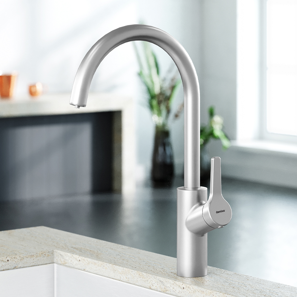 DX310720400 смеситель для кухни никель Damixa Eclipse