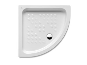 Керамический нескользящий угловой поддон для душа