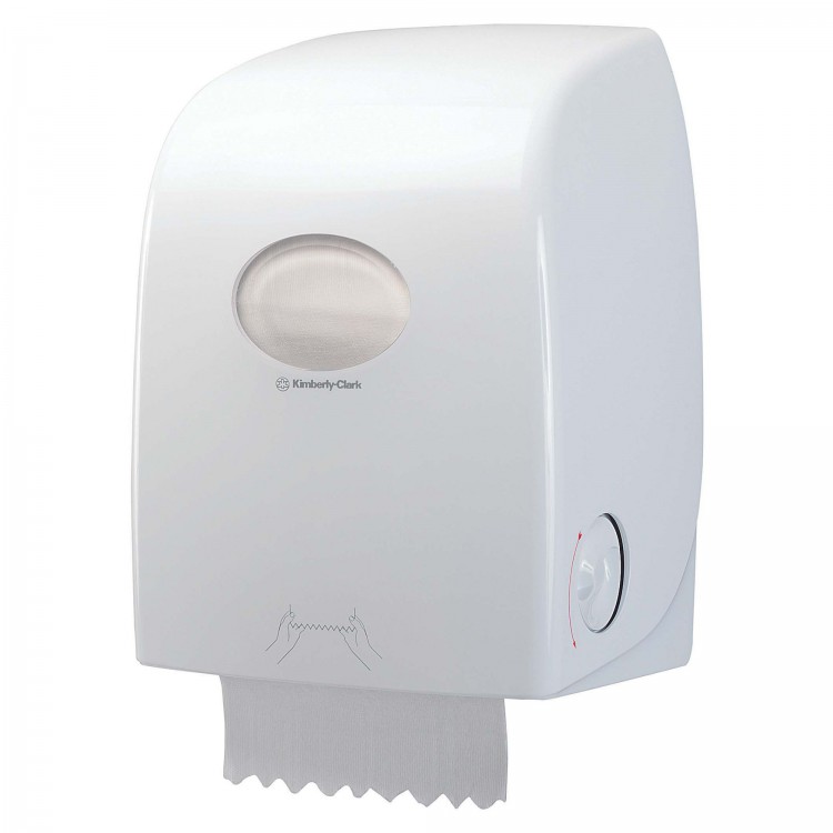 6959 Kimberly Clark Диспенсер для рулонных бумажных полотенец белый Kimberly Clark Professional Aquarius No Touch 6959 белый 