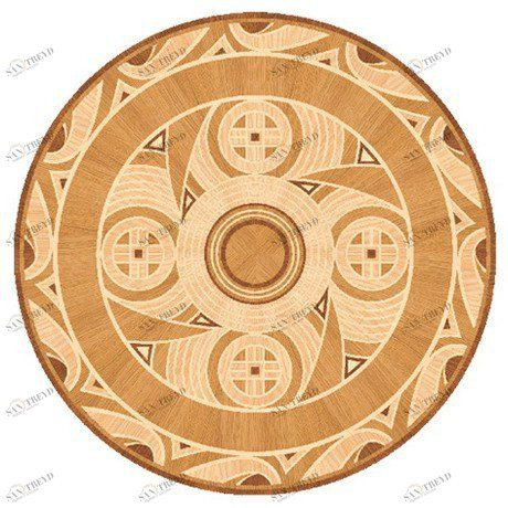 Художественный паркет Da Vinci Розетка 26-148 Дуб Селект (Гладкая) х1000диаметр мм 260090148