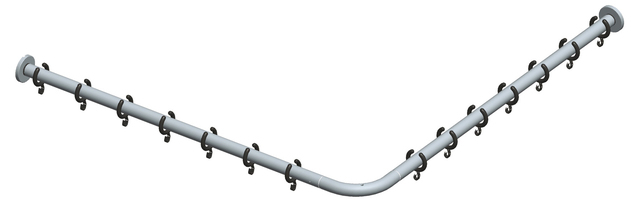 14939171000 Набор штанг для душевых занавесок KEUCO Plan - Вид №1