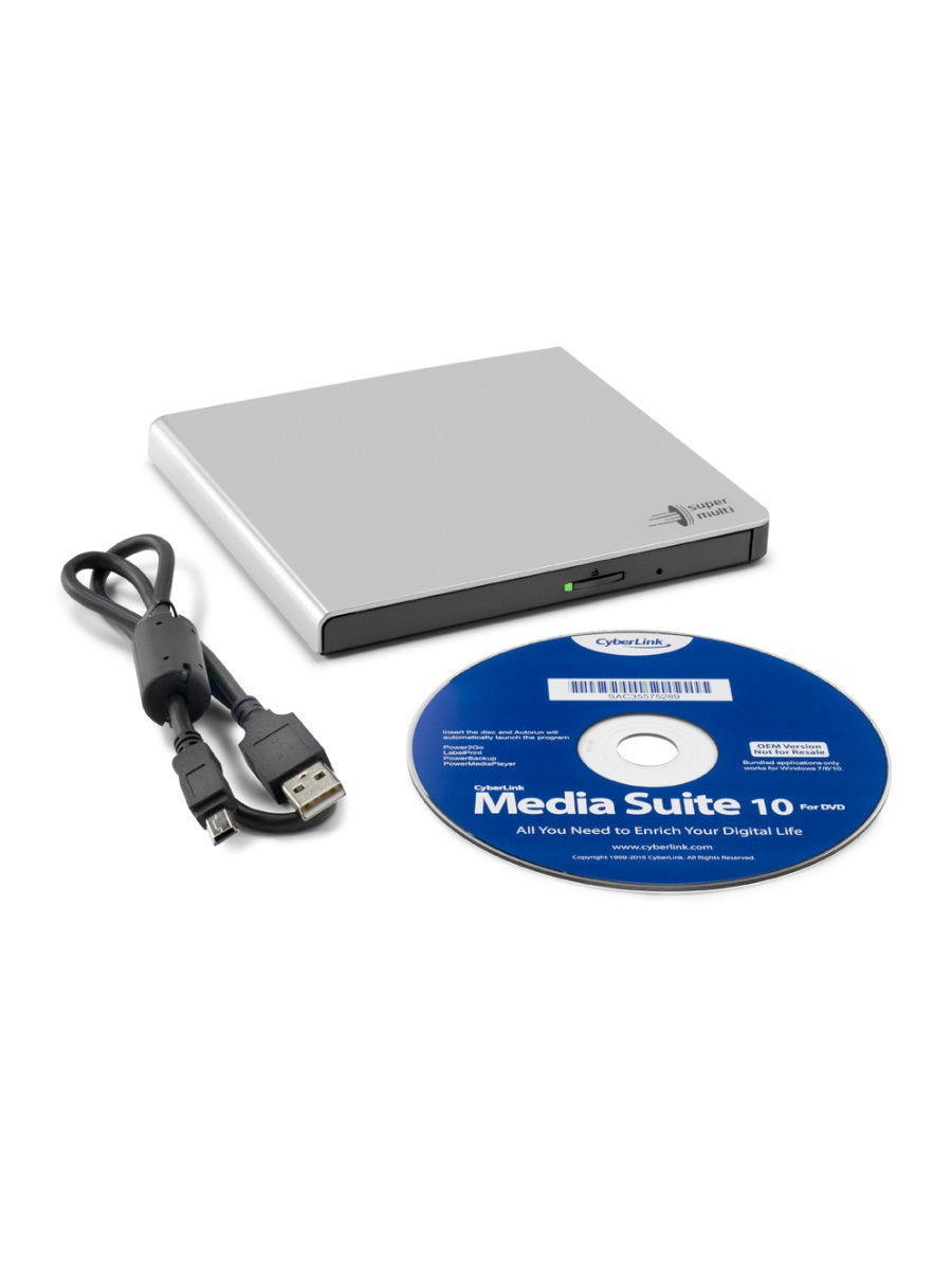 GP57ES40.AHLE10B dvd-rw ext. silver slim ret LG Santreyd  - Вид №3