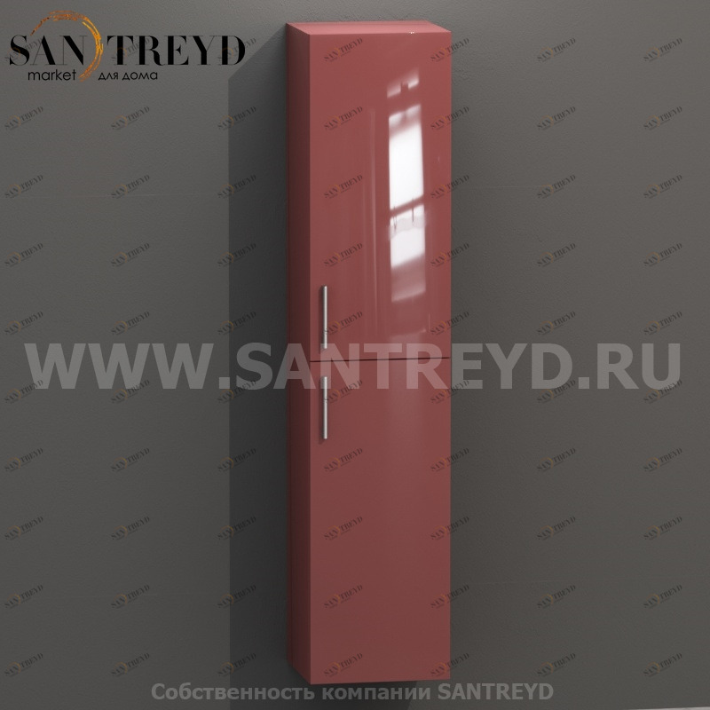 MDC144 Высокий шкаф с двумя створками 160 см розовый Globo 4ALL Италия Ceramica Globo