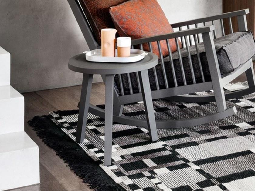 Gervasoni Высокий круглый деревянный журнальный столик Gray sun-id-1479141 - Вид №1