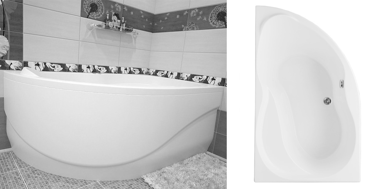 Акриловая ванна Aquanet Graciosa 150x90 L 00175952 - Вид №3