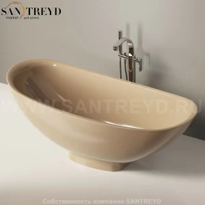 Flaminia IO e SI Ванна свободностоящая 165 см коричневая IOeSI70SM.7503