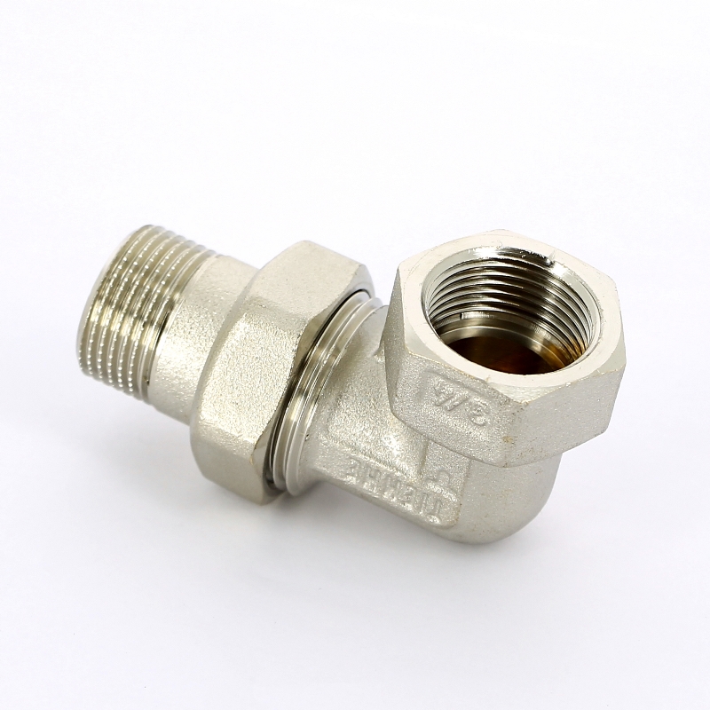 Разъемное соединение НВ угловое с прокладкой O-ring никелированное TIEMME 3/4" 1500244 - Вид №1