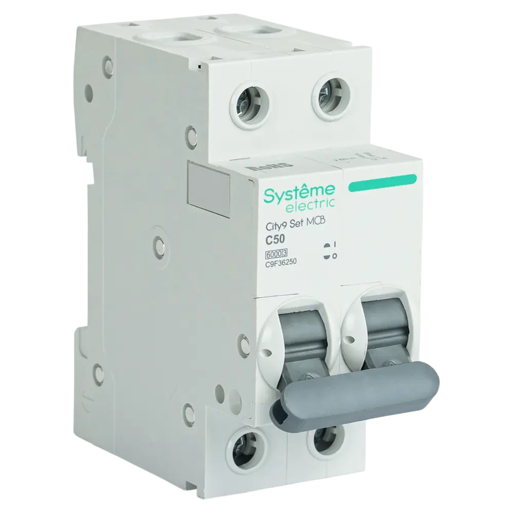 Автоматический выключатель Systeme Electric City9 Set C9F36250 2P С50 А 6 кА STLM-2185310 - Вид №1