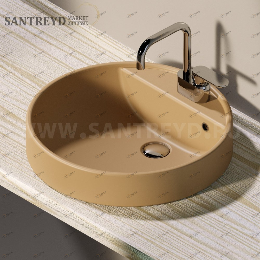 50559004 Накладная раковина под столешницу  круглая Ceramica Flaminia Twin