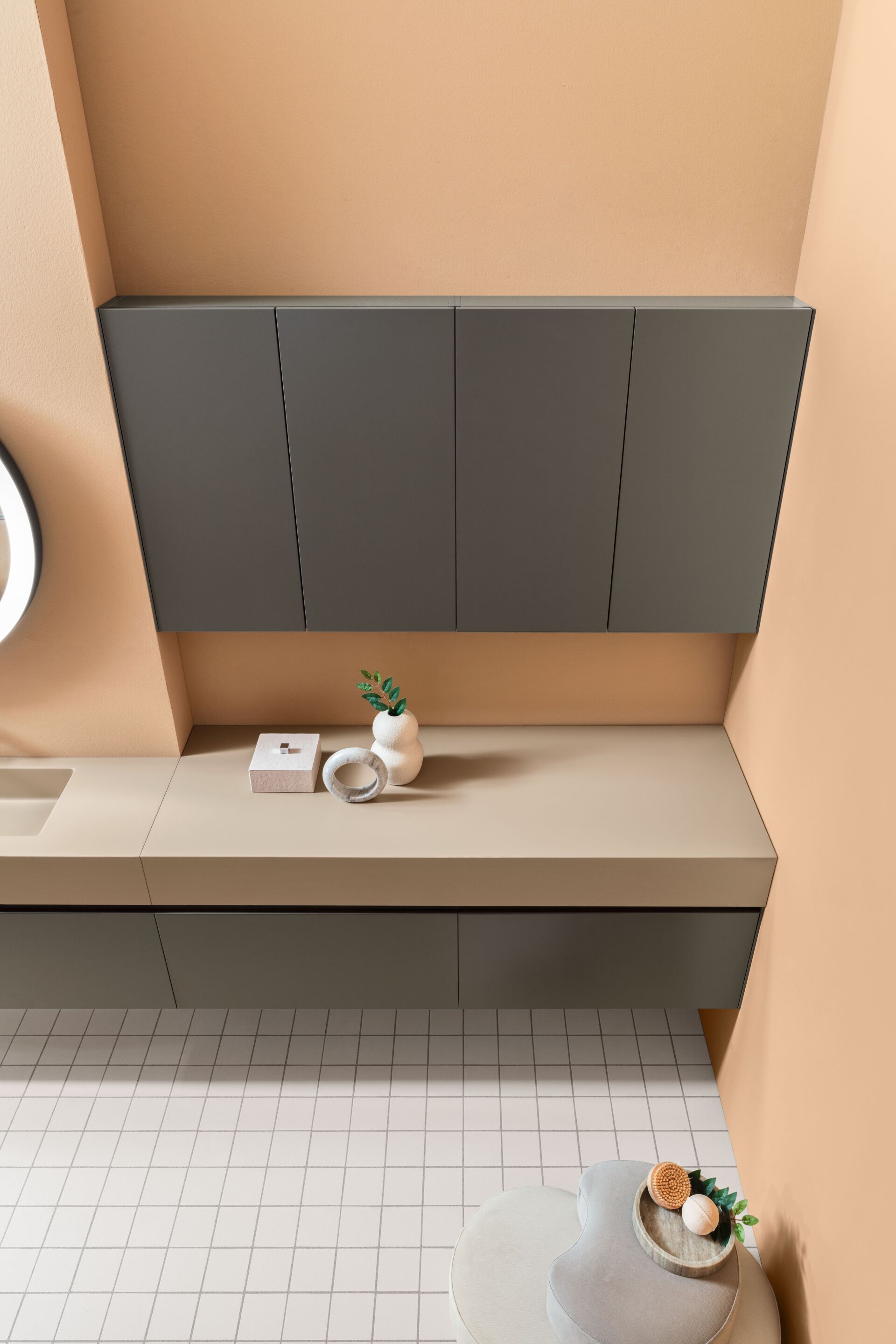 Матовый лакированный деревянный подвесной умывальник ARBLU Dress System ARCH-00067349 - Вид №2