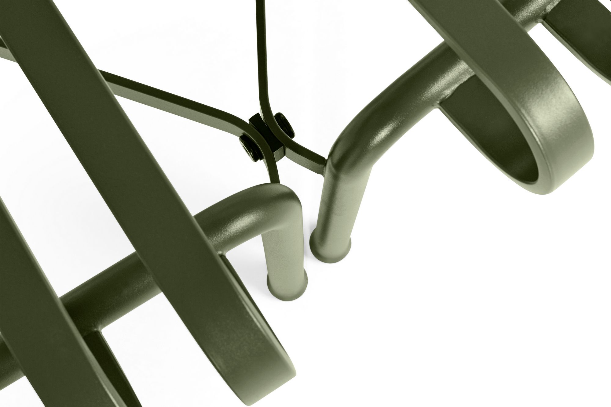 Стальная садовая скамейка с порошковым покрытием со спинкой Hay Палисад ARCH-00074175 - Вид №76