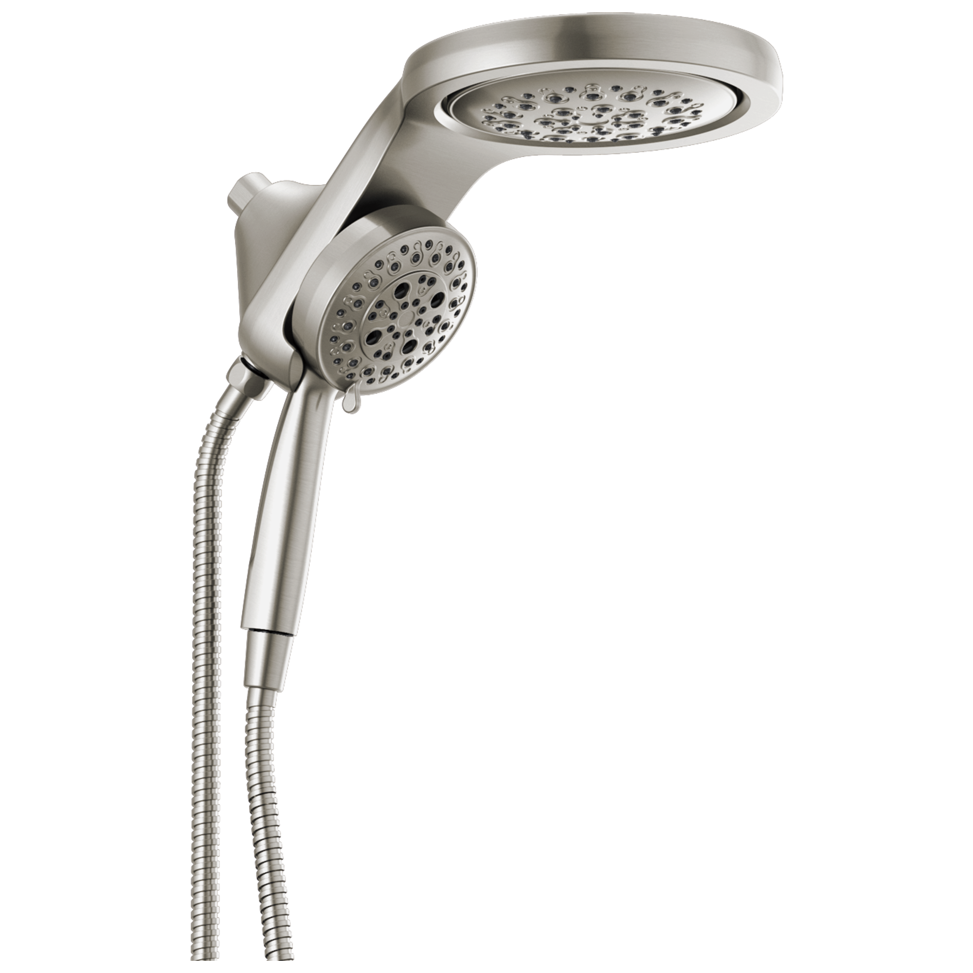 58680-SS HydroRain® H2Okinetic® 5-регулировочная душевая лейка два в одном Delta Faucet Universal Showering Нержавеющая сталь 