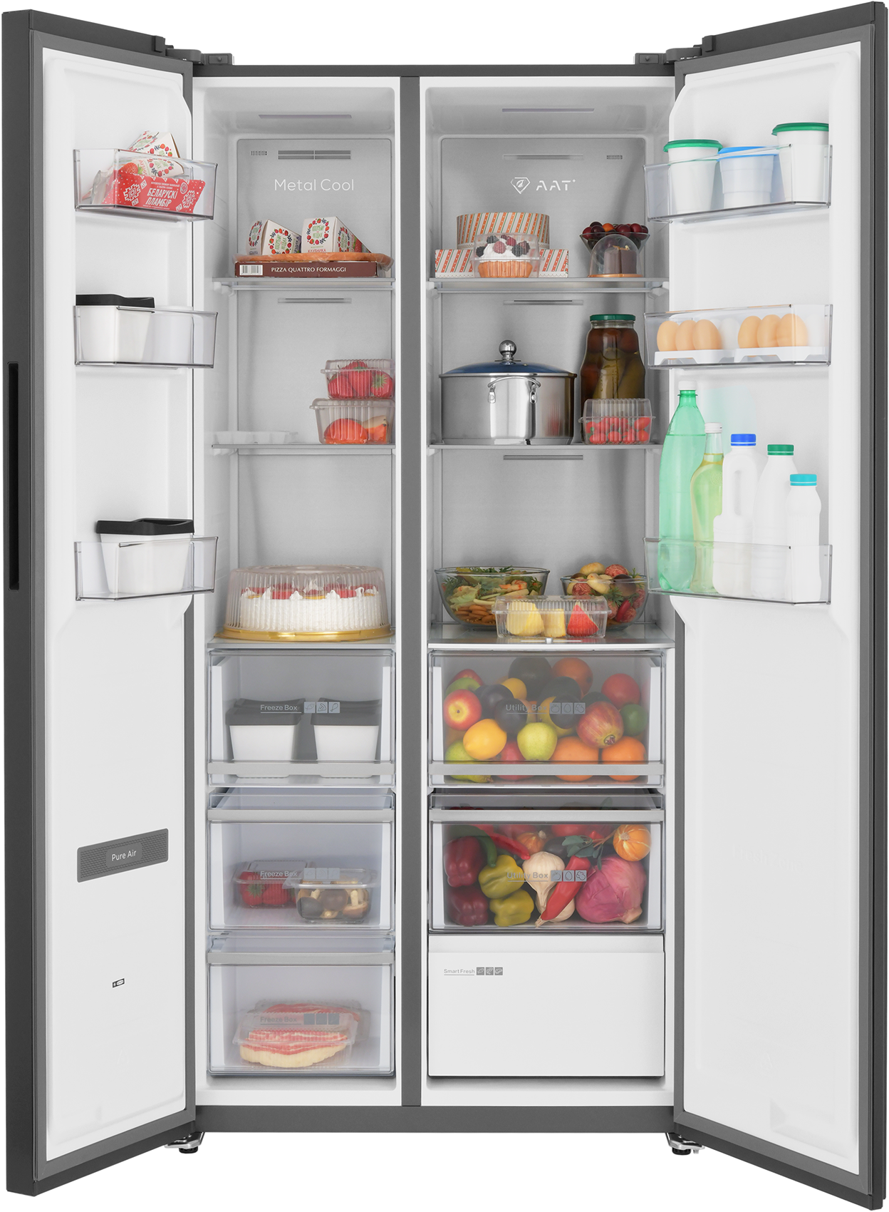 9235924 Холодильник Side by Side   ZUGEL ZRSSI540XB Slot-In черный STDN-0045191 - Вид №3