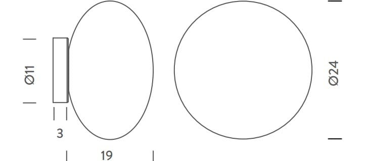 Настенный светильник / потолочный светильник из дутого стекла NEMO Maga ARCH-00090613 - Вид №3