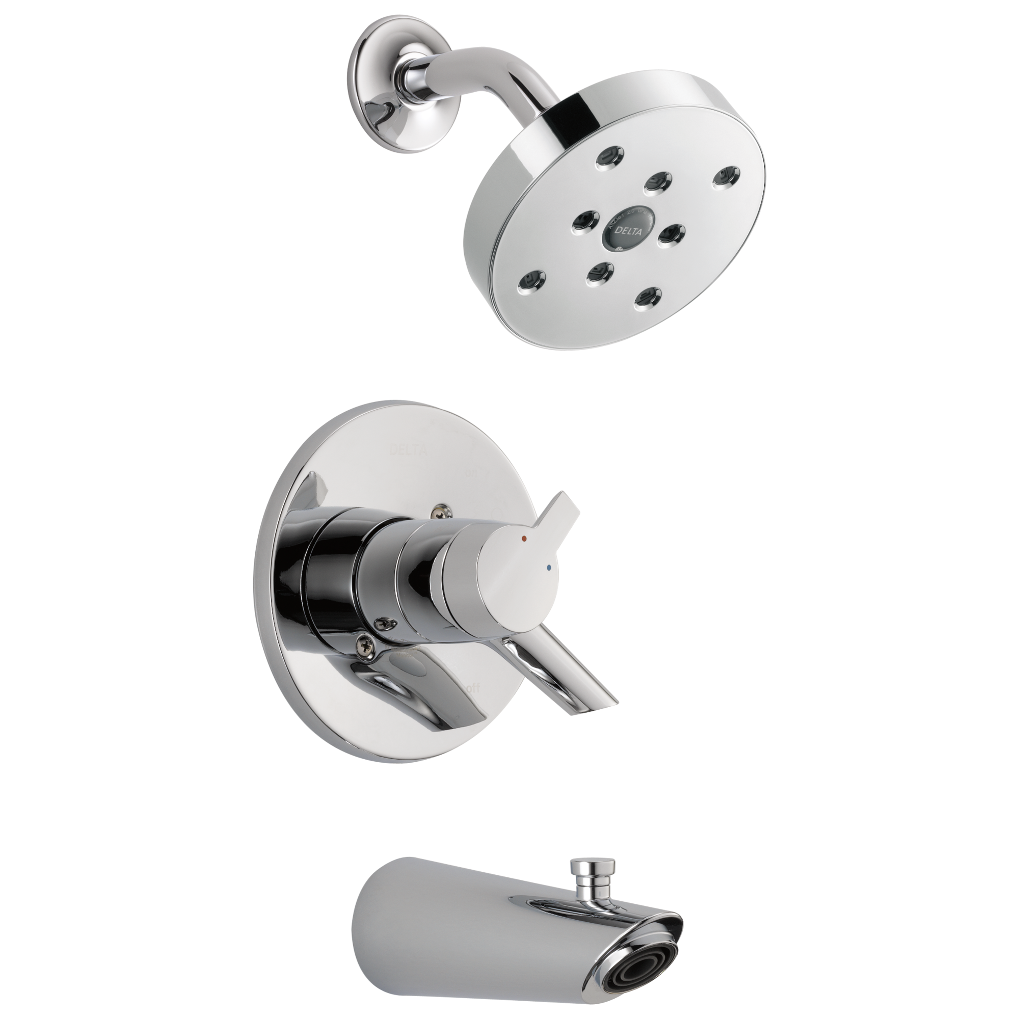 T17461-SS Monitor® 17 Series H2Okinetic® для ванны и душа Delta Faucet Compel Нержавеющая сталь 
