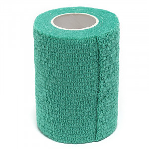 ПР0052032 Бинт ветеринарный самофиксирующийся зеленый 10х450см VETЗАБОТА