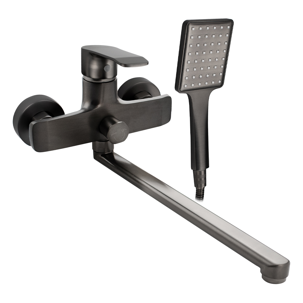 GFmark - Смеситель в ванную, длинный излив, шаровый, с дивертором на корпусе, ТИТАН, код: 5170 