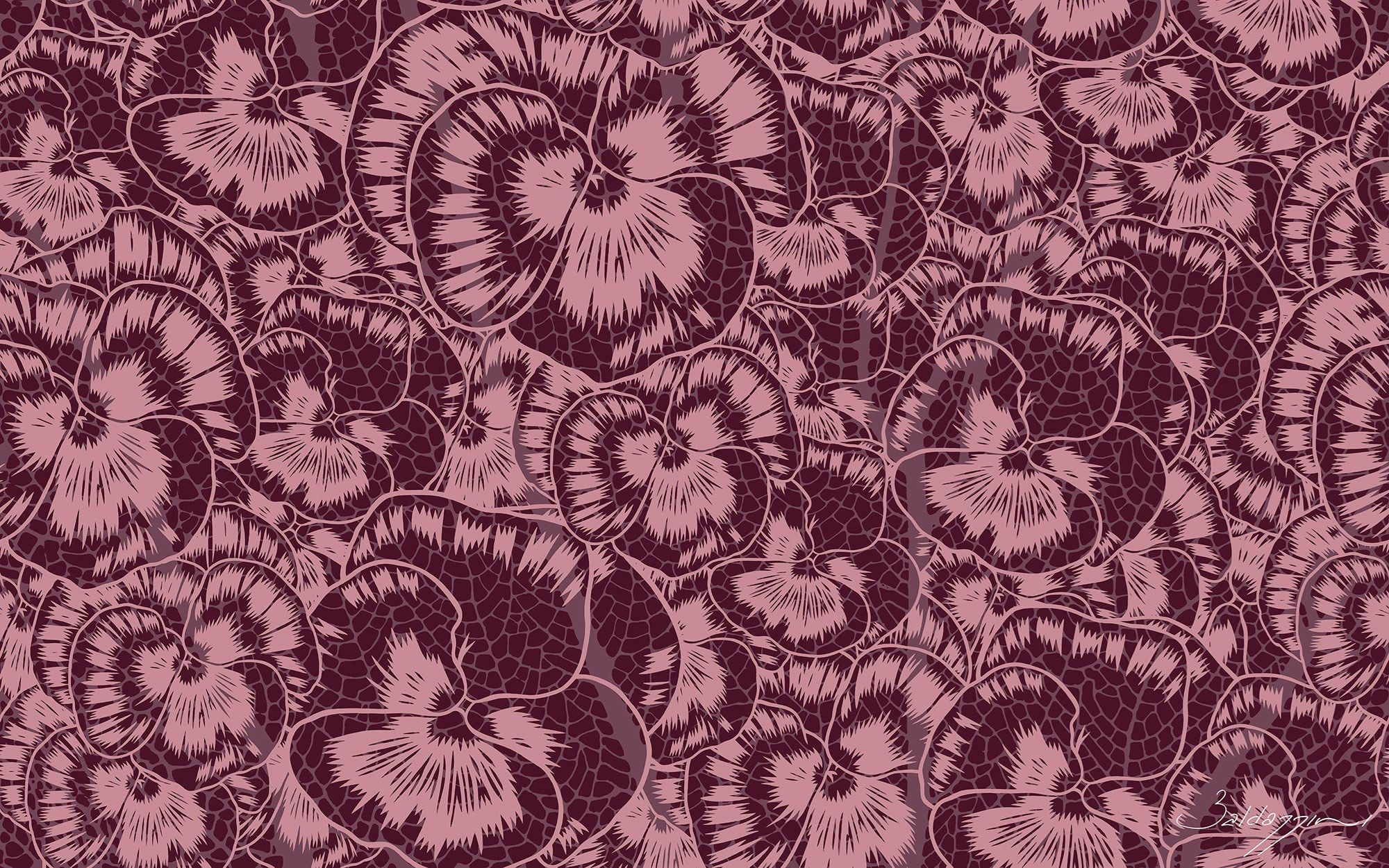 Цветочные узоры нетканые обои Tecnografica коллекции произведений искусства ARCH-00131272 - Вид №2