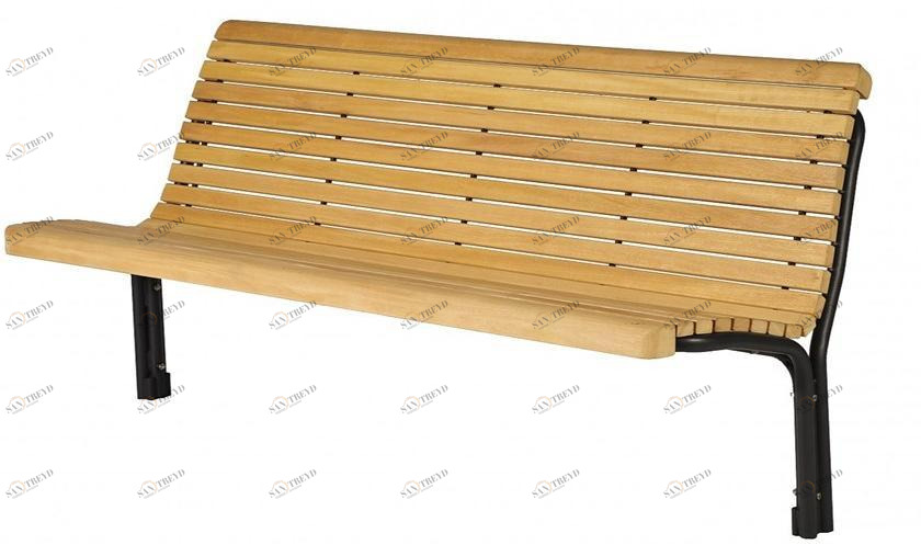 Euroform W Деревянная скамейка со спинкой Contour sun-id-1435377